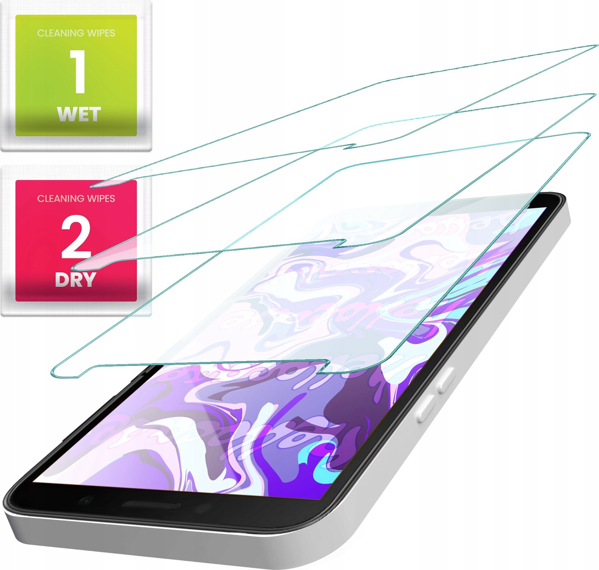 Hello Case 3-PAK Szkło Hartowane do Lg K40 (szybka 9H, płaskie 2.5D, ochronne)