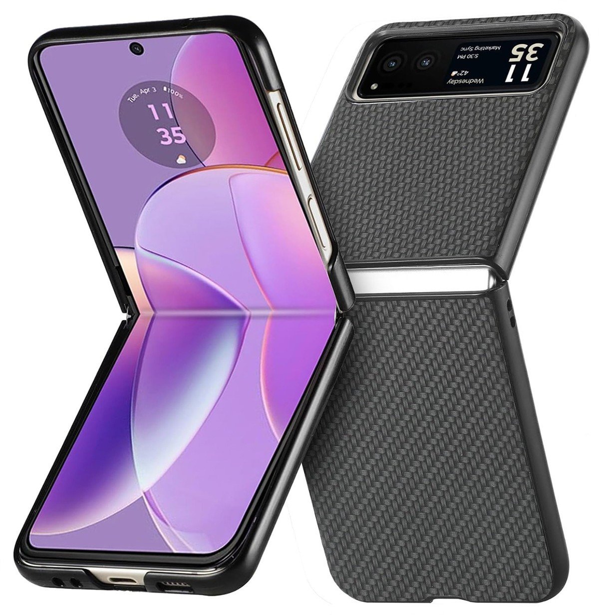 Etui SUPERO PC Hard Case do Motorola Moto Razr 40, czarne