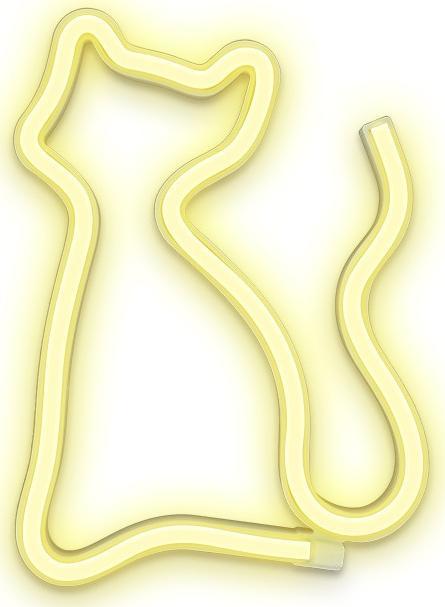 Forever Neon LED KOT ciepły biały Bat + USB FLNEO3 Forever Light