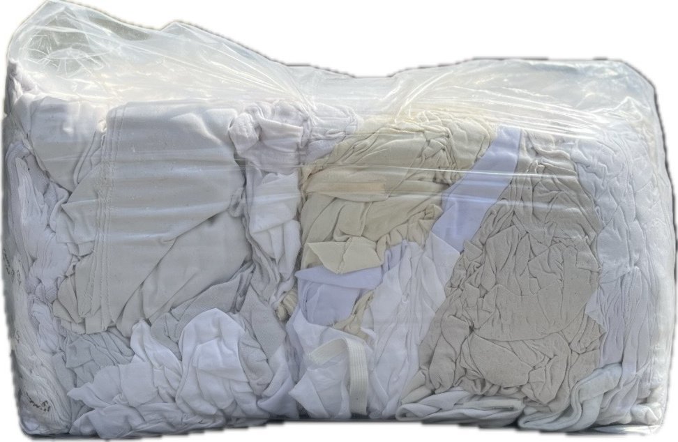 PL Czyściwo bawełniane białe - 5 kg.