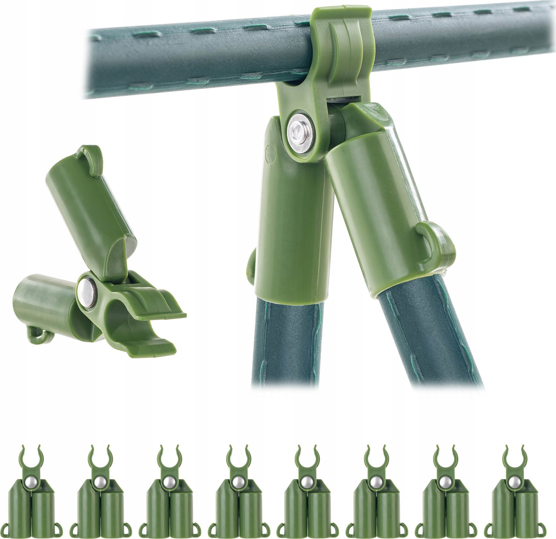 KADAX Łącznik Kątowy szczytowy 8 szt Do Tyczek Pomidorów Regulowany 11mm