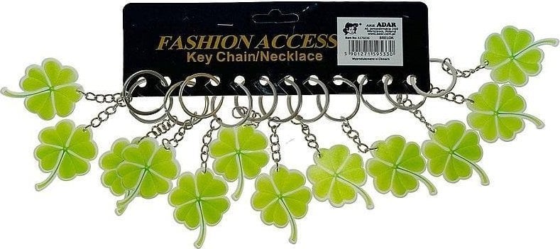 Brelok plastikowy koniczyna (12szt)