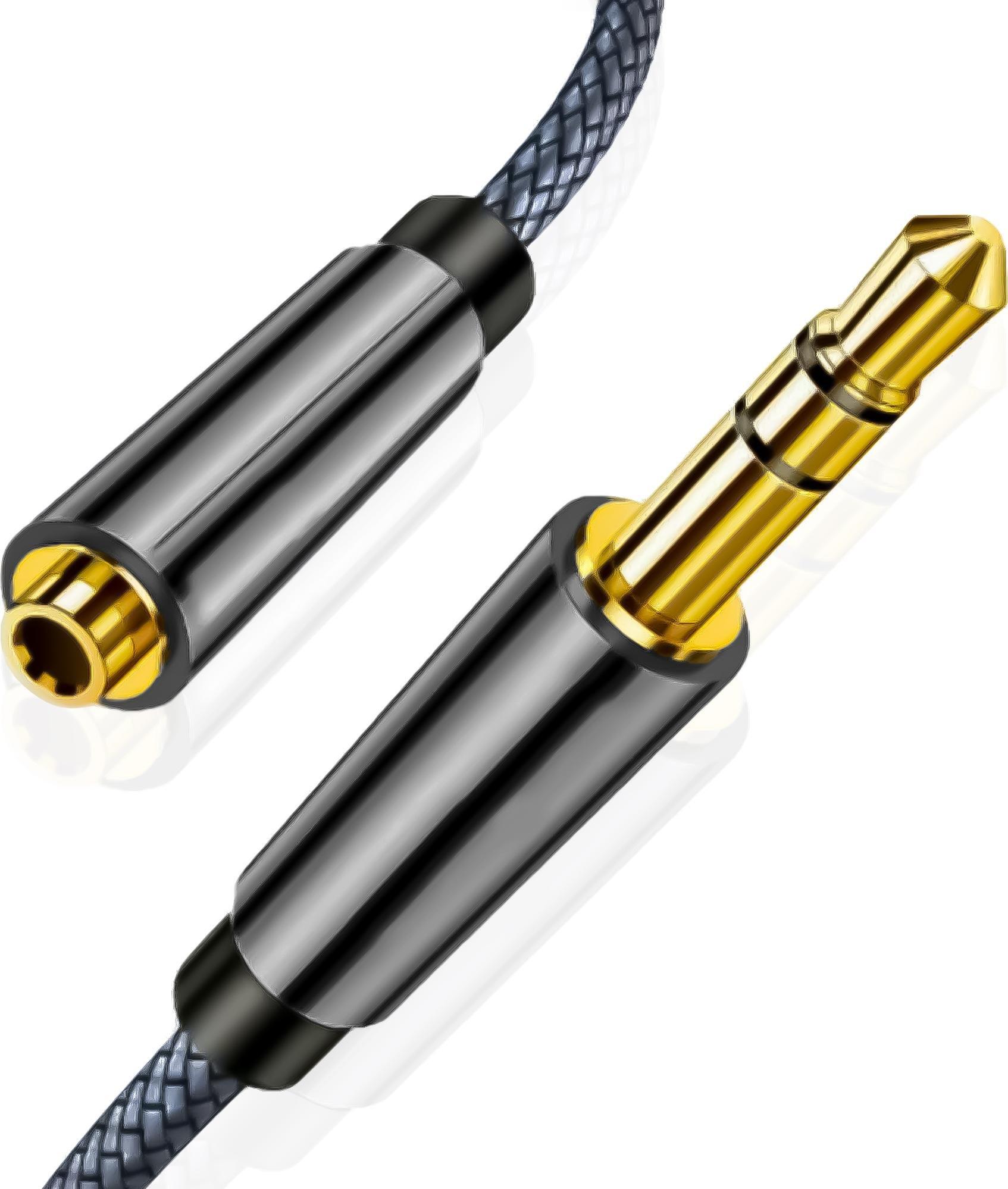 Kabel Reagle Jack 3.5mm - Jack 3.5mm 2m czarny (RPJ200P)