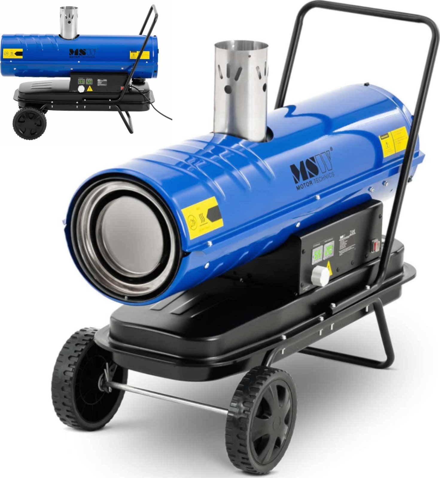 MSW Nagrzewnica olejowa do dużych hal pomieszczeń 1071m3/h 20kW Nagrzewnica olejowa do dużych hal pomieszczeń 1071m3/h 20kW