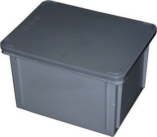 Artech Pojemnik magazynowy z pokrywą, wym. 40 x 30, kolor, atest na kontakt z żywnością (Kolor szary)