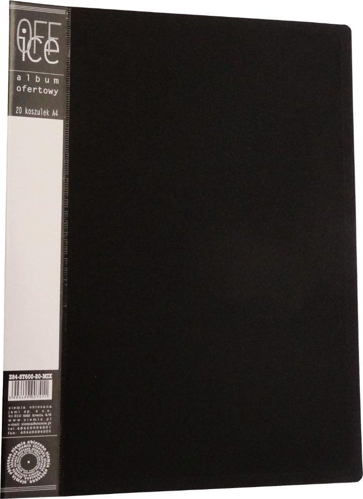 Ziemia Obiecana Album ofertowy A4 PP 20 koszulek mix kolorów