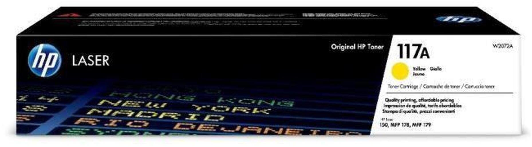 Toner HP Hewlett Packard 117A żółty laserowy Toneris Cartridge, 700 pages, for Color laserowy 150,178,179