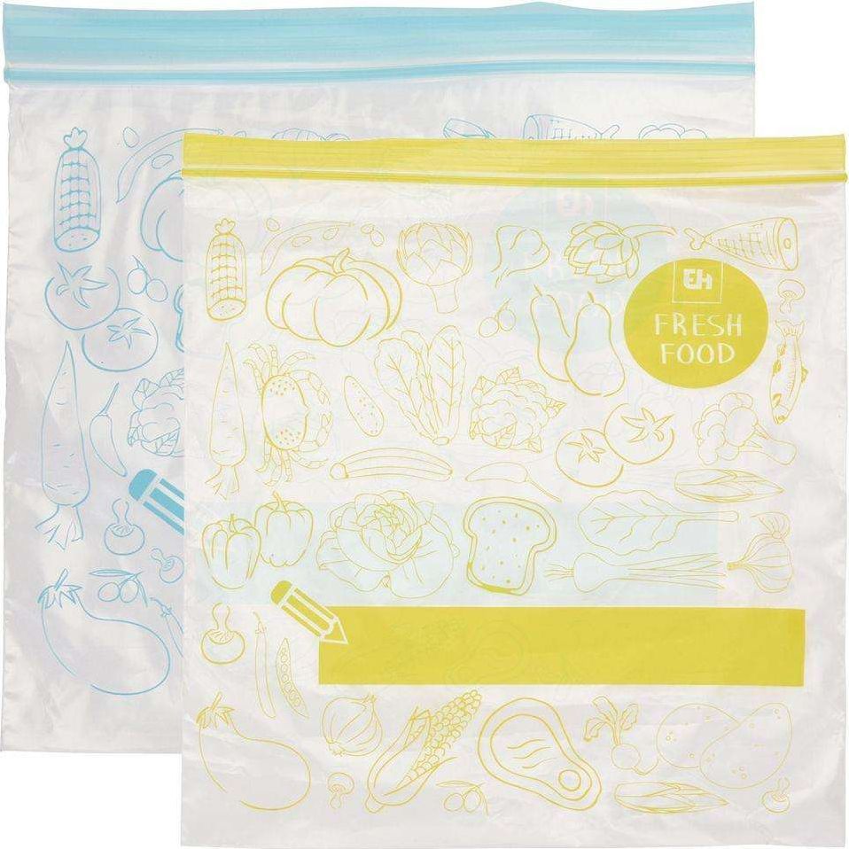 Excellent Houseware Worki woreczki torebki strunowe do przechowywania żywności 20x1,2L + 20x2,5L