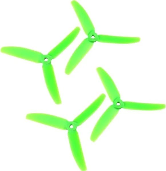 Gemfan GEMFAN 3-bladet Race Copter-Propeller-Set gate Bullnose 5 x 4 tommer (12.7 x 10.2 cm)