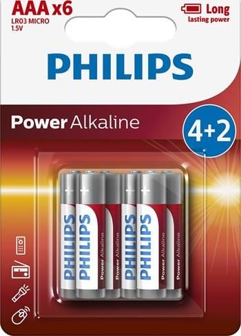 Philips Bateria PowerLife AAA / R03 6 szt.