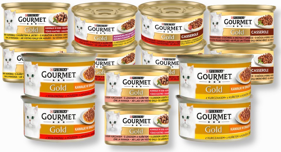 Purina Purina Gourmet Gold w sosie mix 7 smaków 14x85g