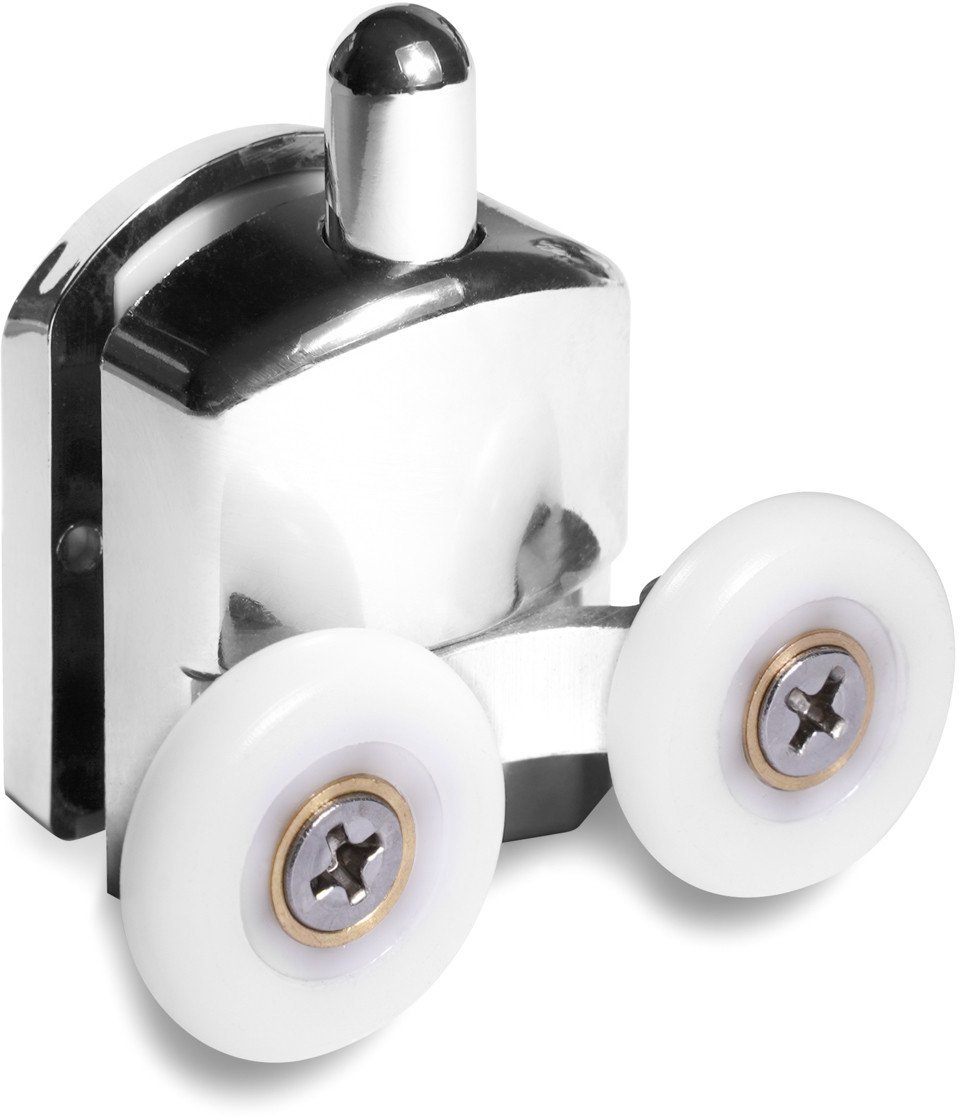 DOUBLE LOWER ROLLERS 21MM CHROME 2PCS