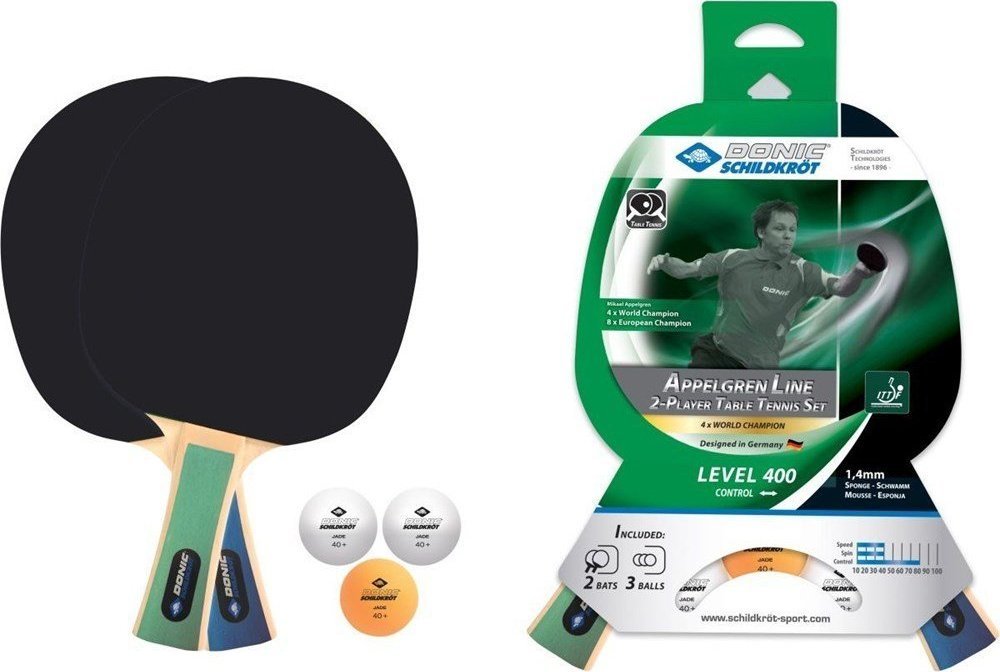 Donic Rakietki do Tenisa Stołowego DONIC Appelgren 400 Zestaw 3w1
