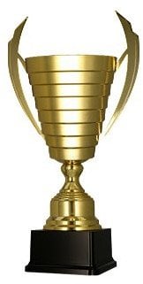 Victoria Sport Puchar metalowy złoty