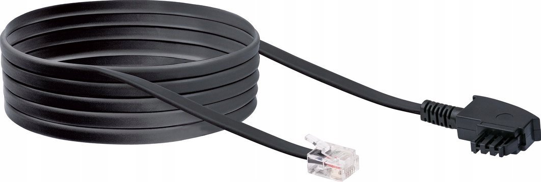 Schwaiger Schwaiger 3.0m RJ-12 - TAE-F 3 m Czarny