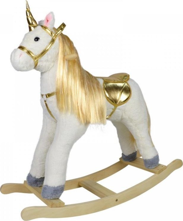 Infantastic Infantastic Jednorożec na biegunach - złoty 84 x 31 x 76 cm