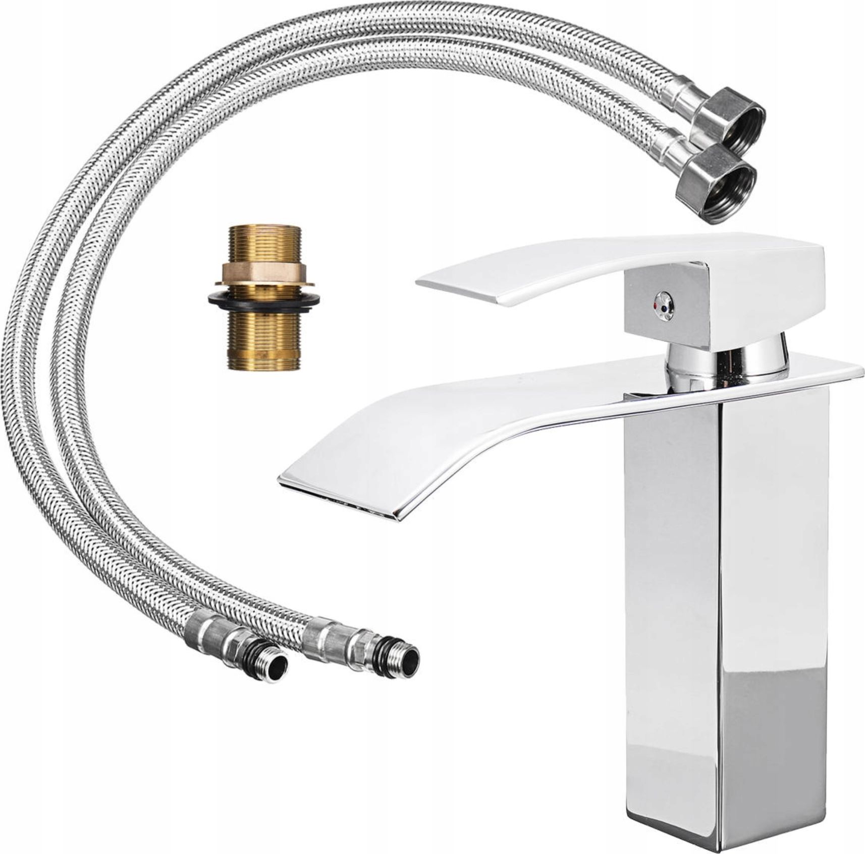 Bateria umywalkowa PDS stojąca chrom