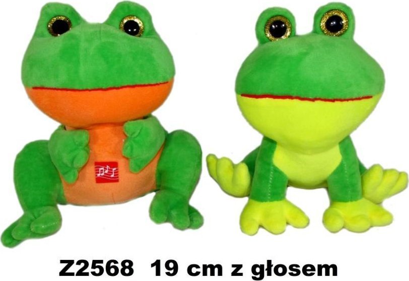 Żaba z głosem 19cm MIX