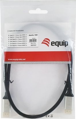 System przekazu sygnału AV Equip Equip DisplayPort 1.4 St/St 1.0m 8K/60Hz komp.HDCP Prem. sw