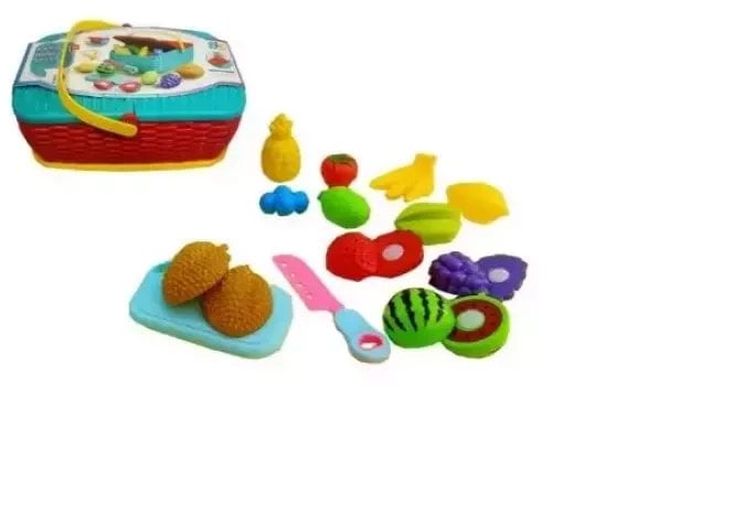 Koszyk piknikowy z produktami do krojenia Q11226