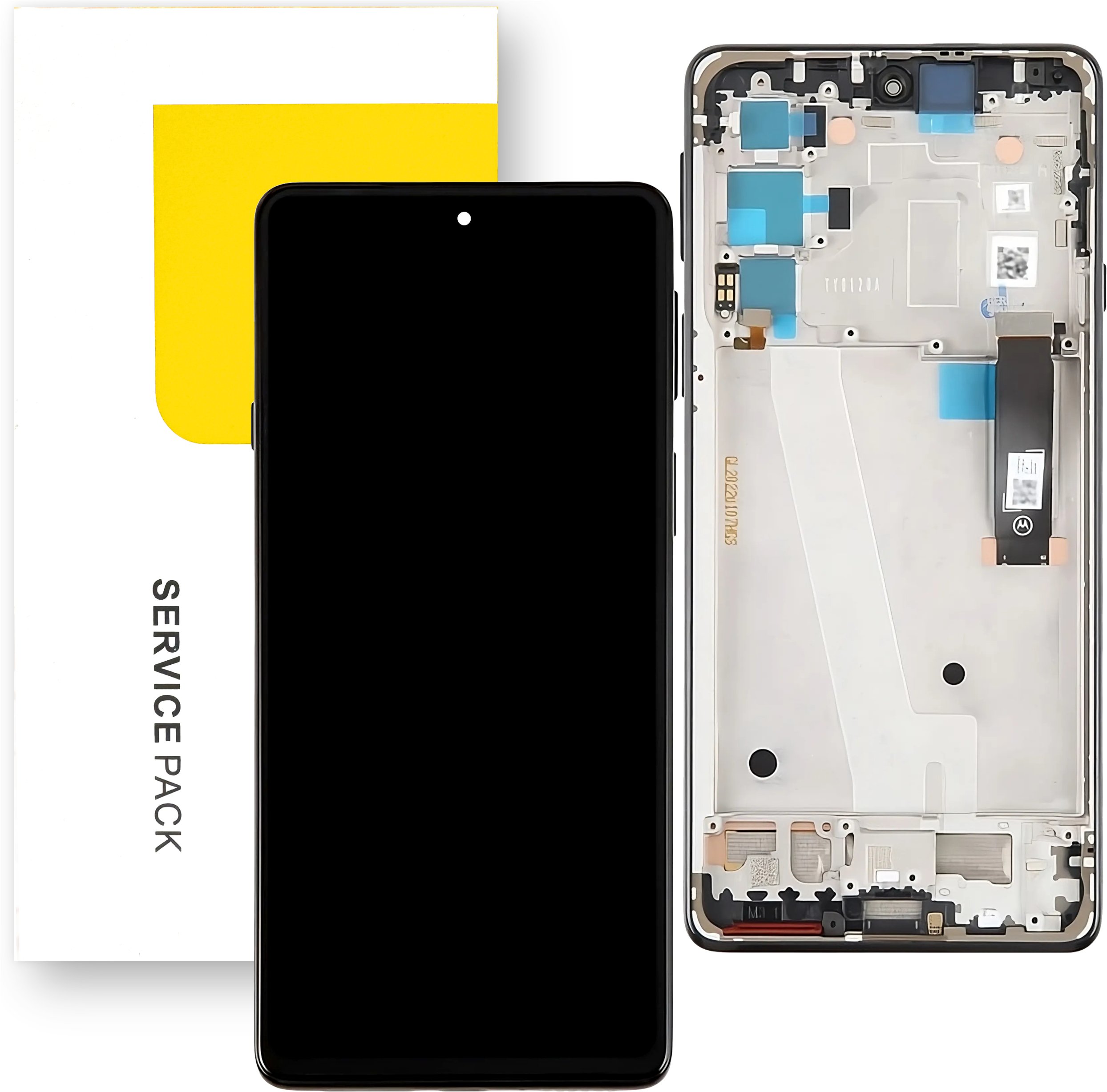 Wyświetlacz do Motorola Edge 20 LCD XT2143-1 Ramka Oryginał Mobilepart