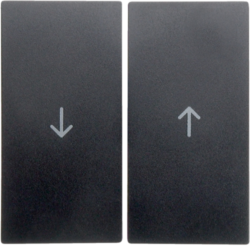 Hager Klawisze z nadrukiem symbolu strzałka do łączników żaluzjowych BX antracyt mat (16251606)