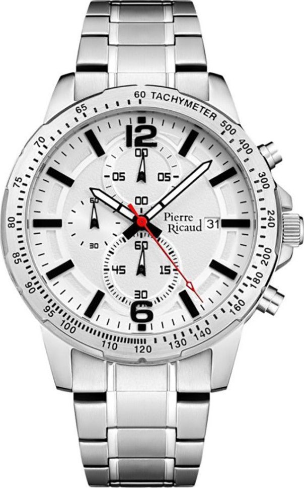 Zegarek Pierre Ricaud Zegarek męski Pierre Ricaud P91104.5153CH srebrny