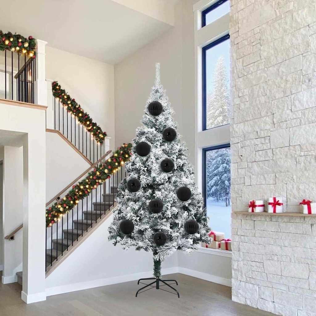 vidaXL Zestaw Bombek Choinkowych 3 pcs Czarny