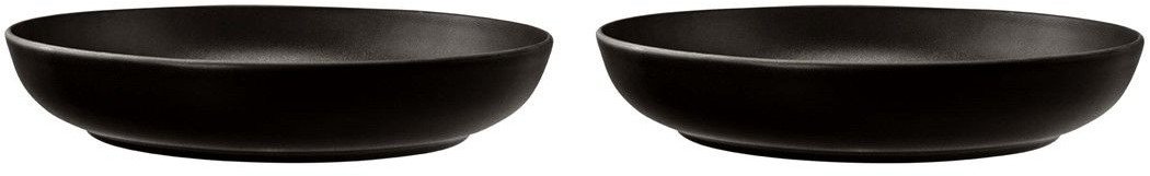 Zestaw 2 okrągłych misek 28cm porcelana czarna Liberty Seltmann