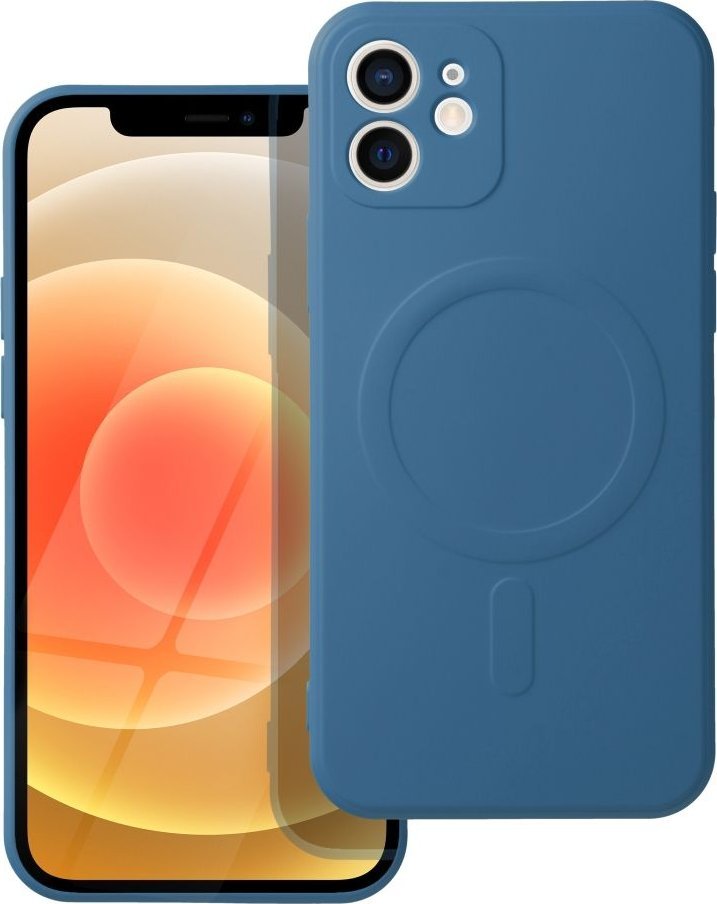 OEM Futerał SILICONE MAG COVER kompatybilny z MagSafe do IPHONE 12 niebieski