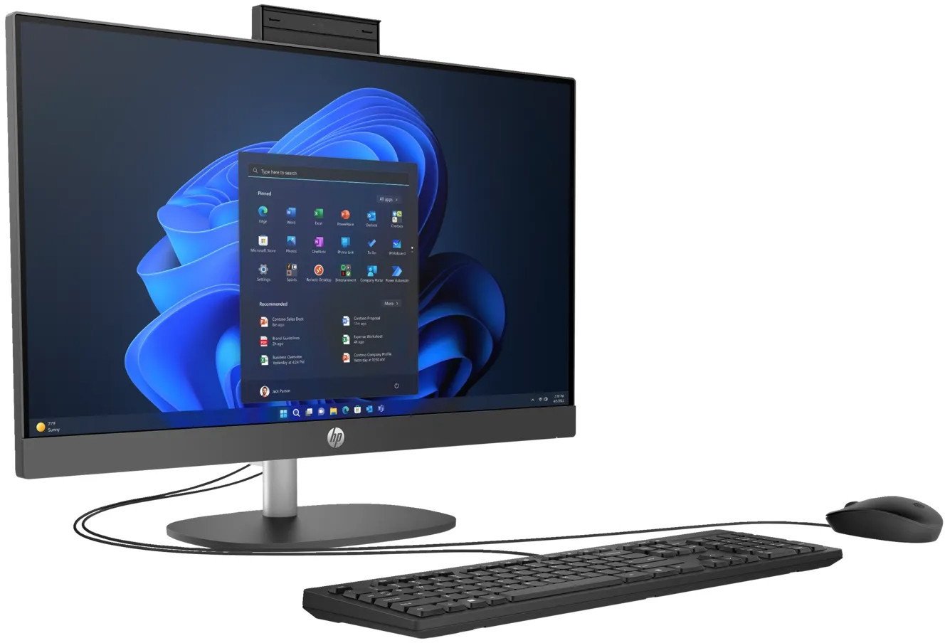 Komputer All in One HP ProOne 240 G10 / 8T2W5ES / Intel i5-13 / 32GB / SSD 2TB / Intel Xe / FullHD / Win 11 Pro / Czarny