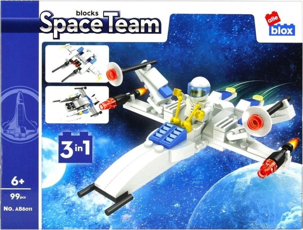 ALLEBLOX Klocki konstrukcyjne Space 99 elementów ALLEBLOX