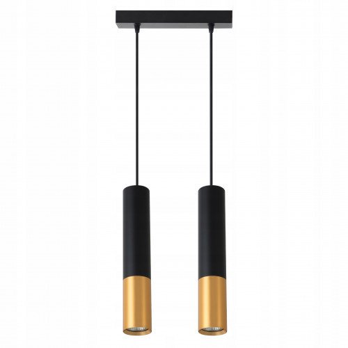 Lampa wisząca LED 1m loftowa czarno-złota