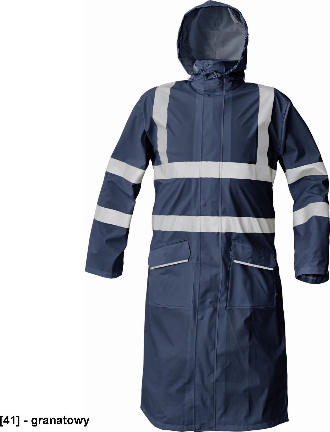 CERVA SIRET HV PŁASZCZ - odblaskowy wodoodporny i wiatroszczelny płaszcz 120 cm. - HV żółty 3XL