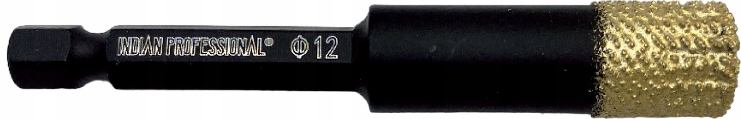 INDIAN PROFESSIONAL KORONA DIAMENTOWA HEX 12mm WIERCENIE NA SUCHO /INDIAN PROFESSIONAL
