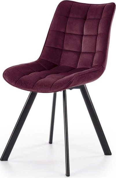 Halmar Krzesło K332 VELVET bordowe