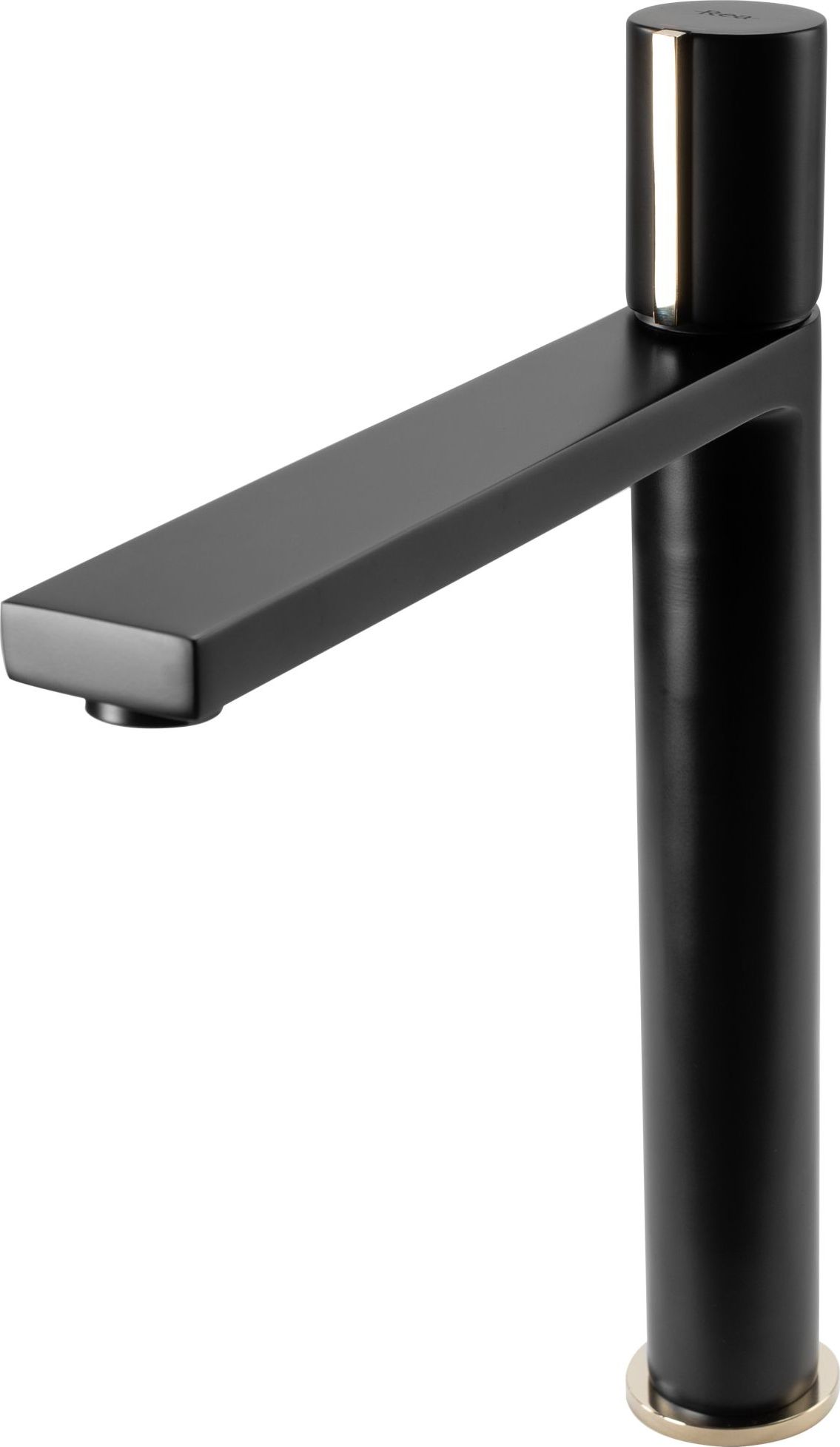 Bateria umywalkowa Rea Icon stojąca chrom + złoto (REA-B5681)