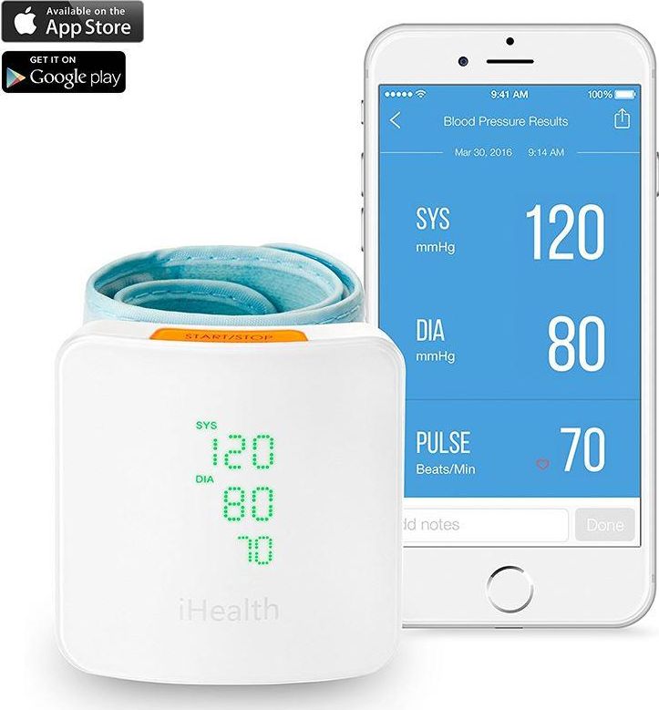 Ciśnieniomierz iHealth Networked Wrist Blood Pressure Monitor View BP7S (white / light gray)