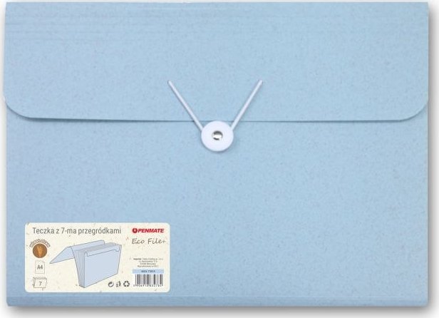 Teczka z 7-ma przegródkami PENMATE ECO FILE+ niebieska
