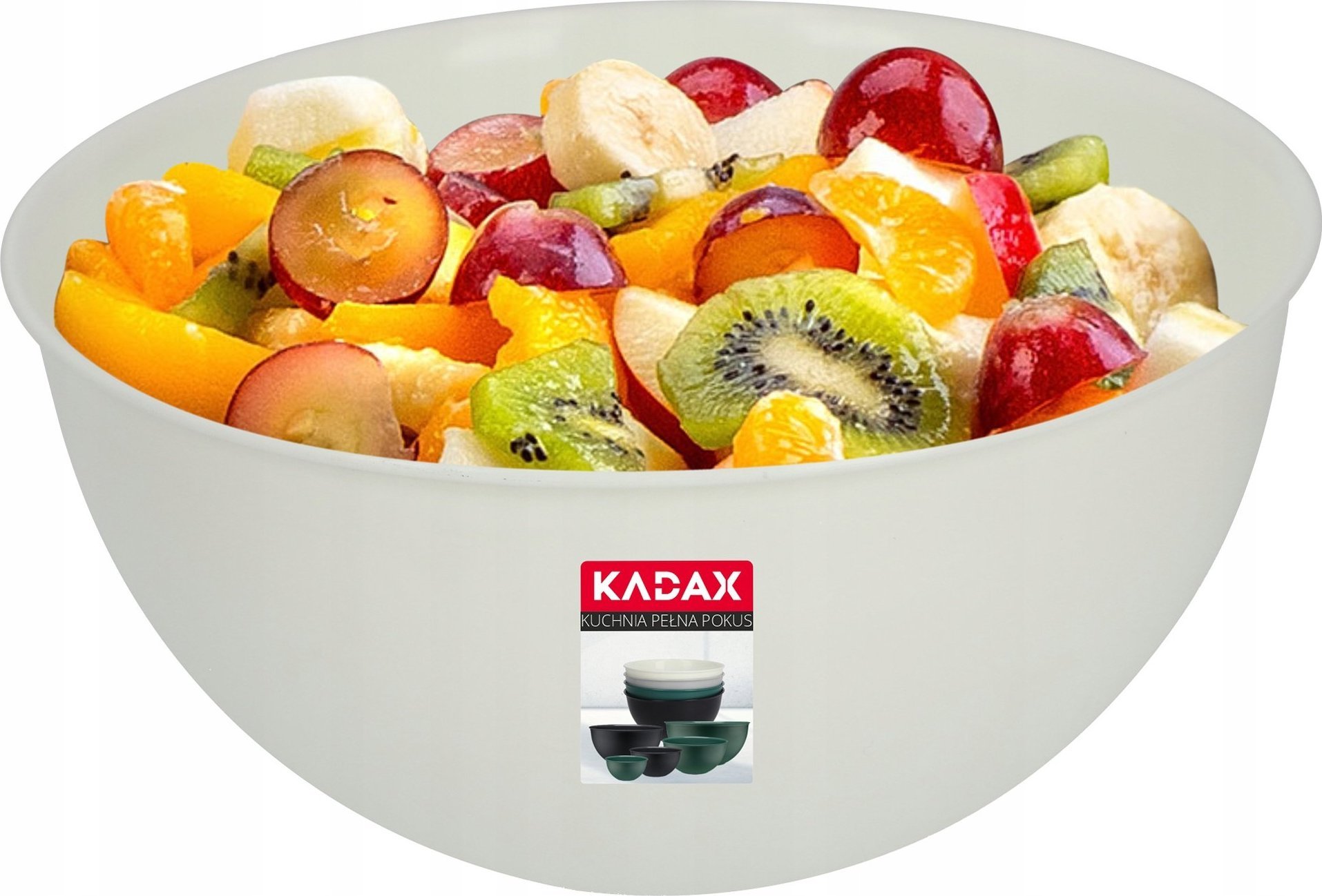 Kadax Miska Kuchenna Plastikowa Do Sałatek 3 L Kremowa