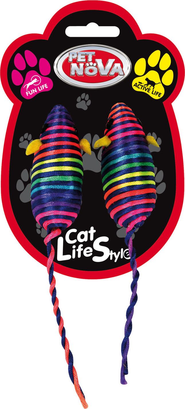 Aqua Nova PETNOVA ZESTAW 2 KOLOR.7X3CM CAT-MOUSECOLOURSET-7 4250