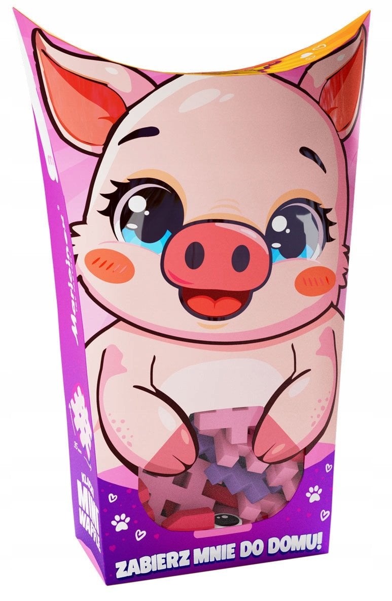 *****Klocki wafle mini PocketPets Świnka 06903