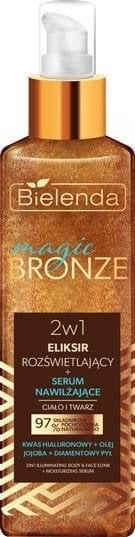 BIELENDA Magic Bronze Eliksir rozświetlający + Serum nawilżające 2w1 do twarzy i ciała 150 ml