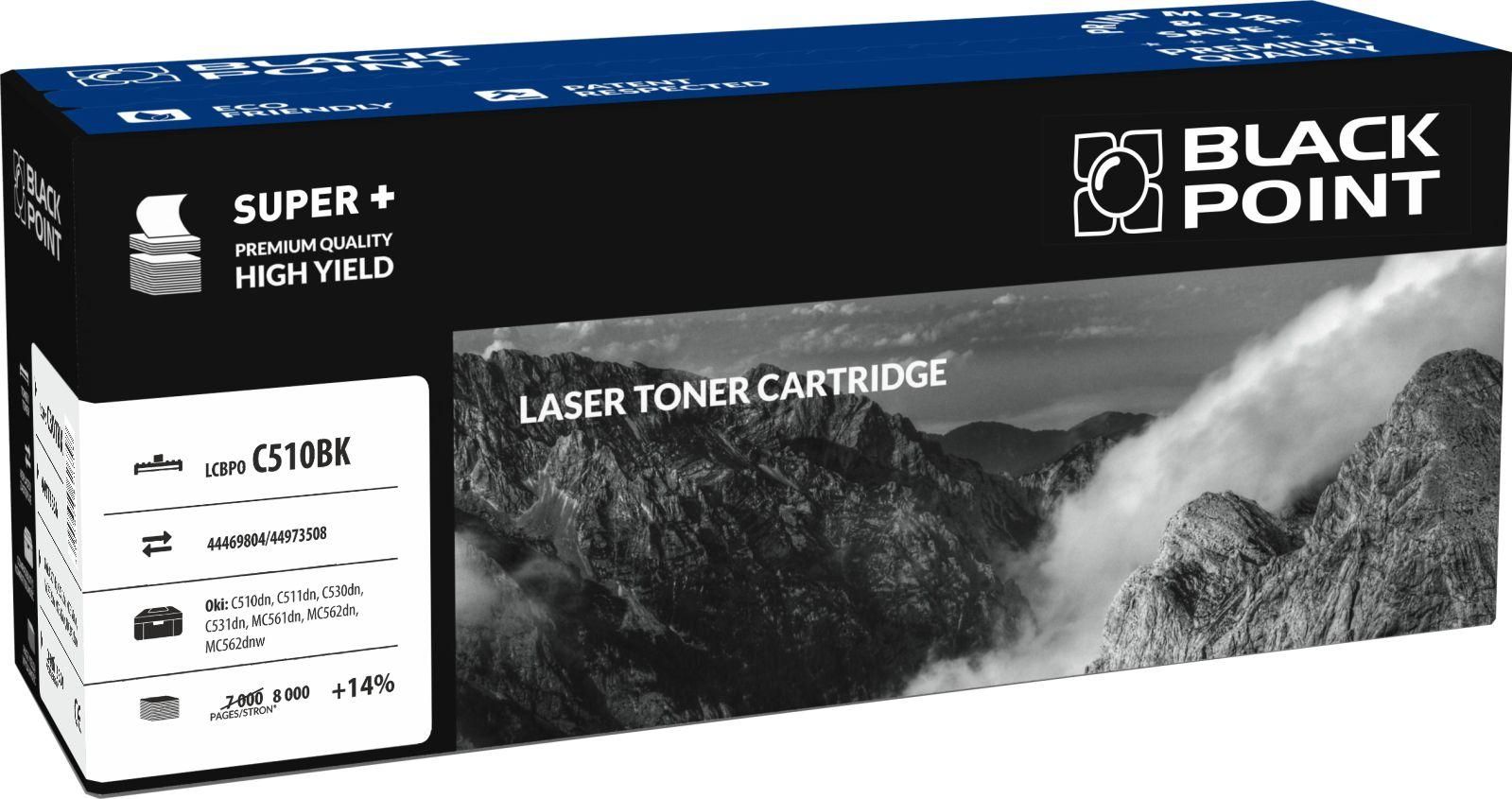 Toner Black Point LCBPOC510BK Black Zamiennik 44469804 (BLOKI510BKBW)