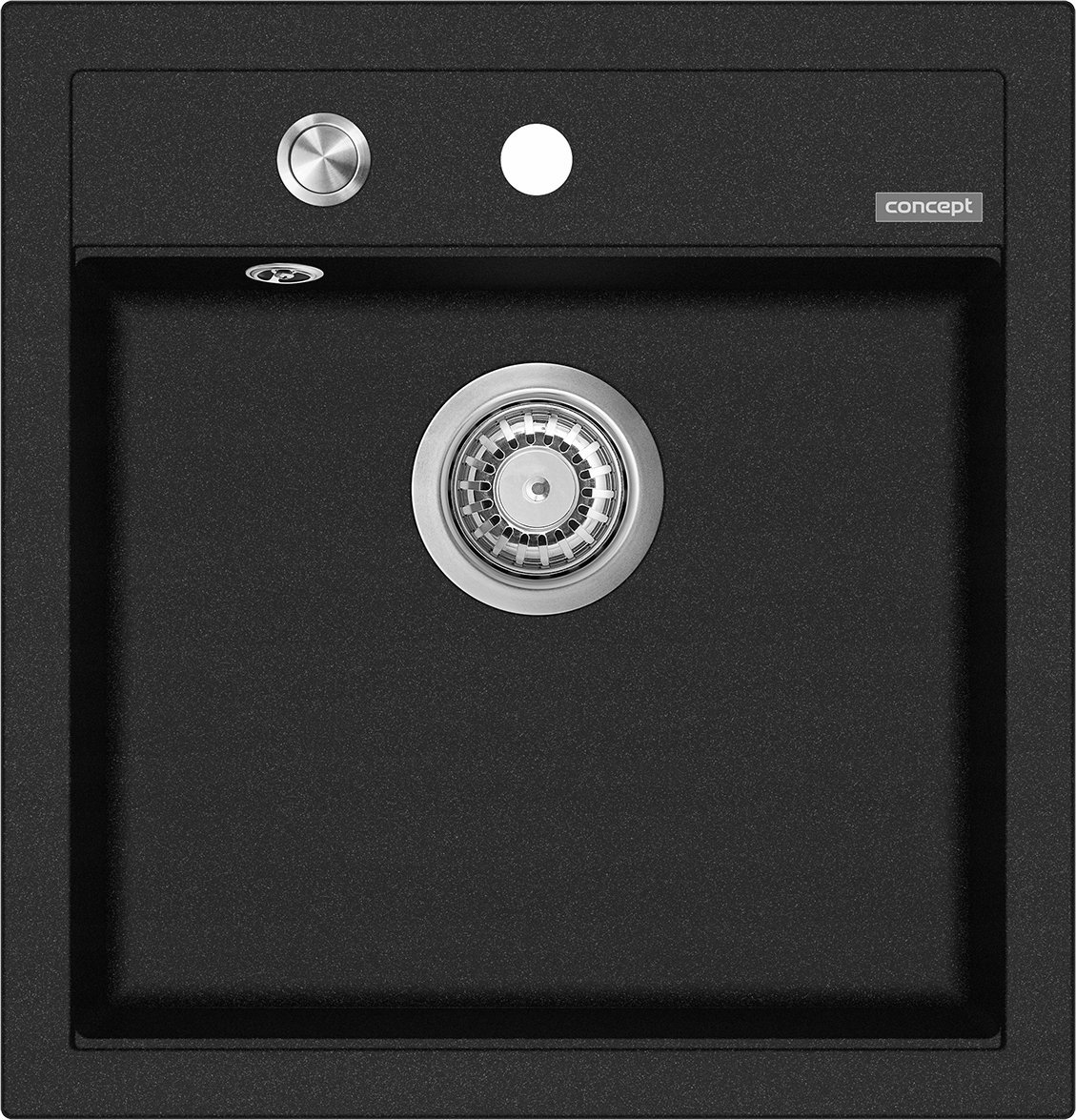 Zlewozmywak Concept DG00C50bc kuchenny granitowy bez ociekacza CZARNY