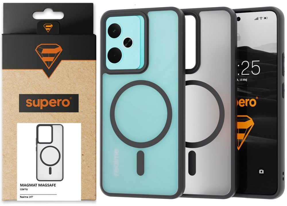 Etui do Realme 14T Supero MagSafe matowe, przezroczyste