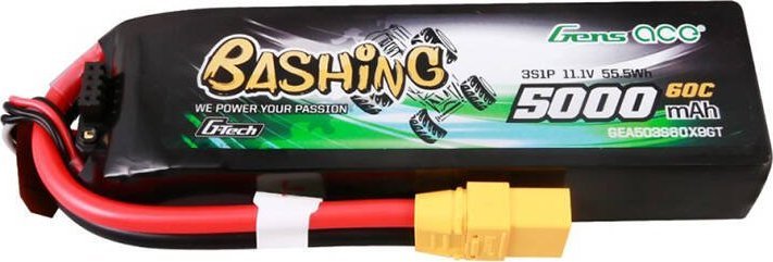Gens Ace Akumulator GensAce 5kmAh 11.1V 60C 3S1P z wtyczką XT90