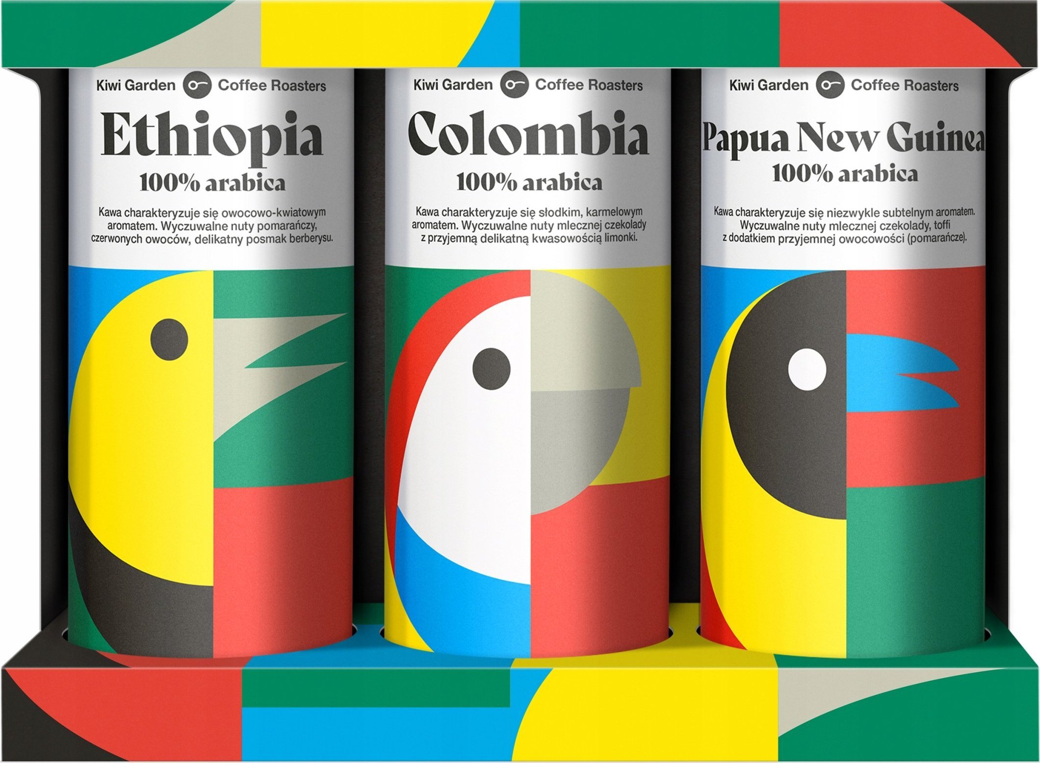 Kawa ziarnista Kiwi Garden Zestaw 550 g