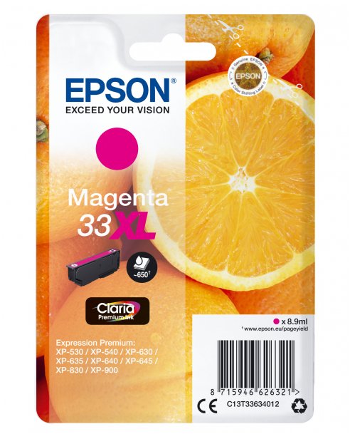 Tusz Epson T3362 Magenta 33XL | 8,9 ml | XP-530/540/630/635/640/645/830/900