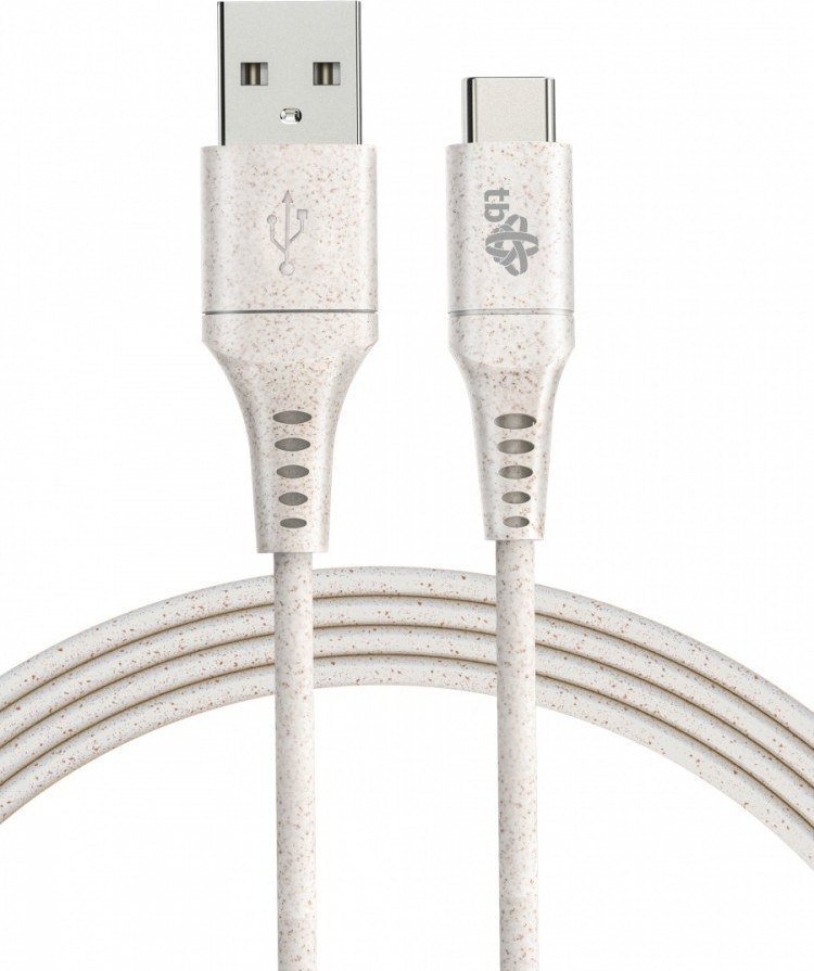 Kabel USB TB Print USB-A - USB-C 1 m Beżowy (AKTBXKUC3A10EKO)